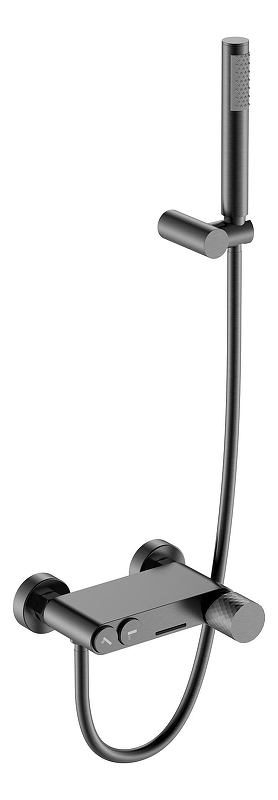 Смеситель для ванны Boheme Stick 123-GM цвет Оружейная сталь