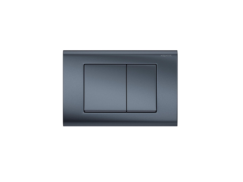 Клавиша смыва Aquatek PNS-0000004 цвет Оружейная сталь матовая