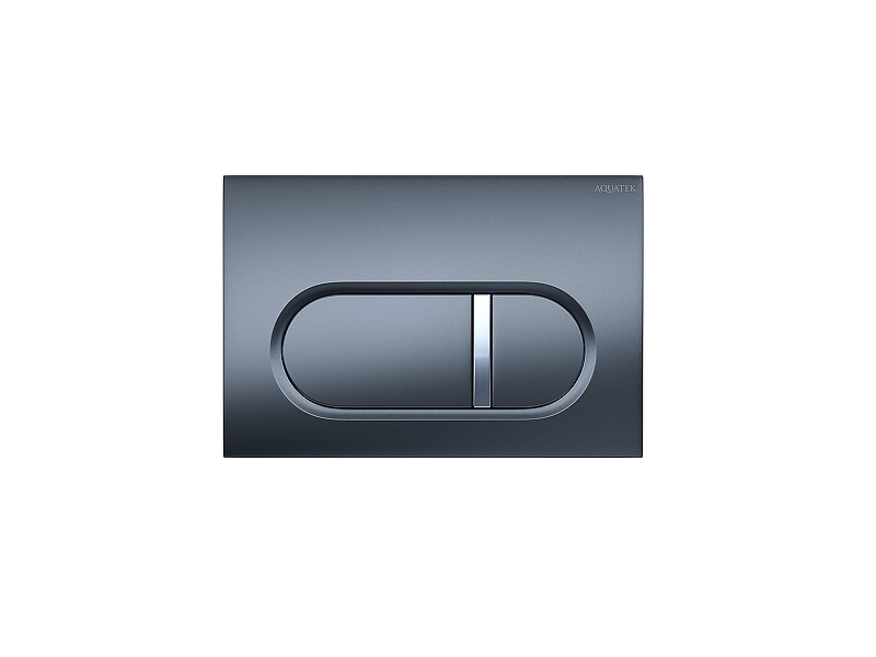 Клавиша смыва Aquatek KDI-0000050 цвет Оружейная сталь матовая