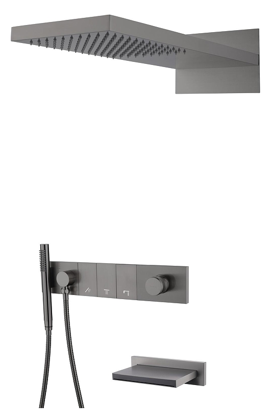 Душевая система Boheme Zodiac 132-2-GM цвет Оружейная сталь